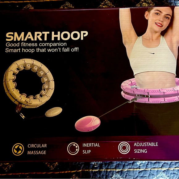 Weighted Hula Hoop Fitness 24 Knots Adult Smart Hoop (Pinki) NEW!!! - Picture 4 of 5